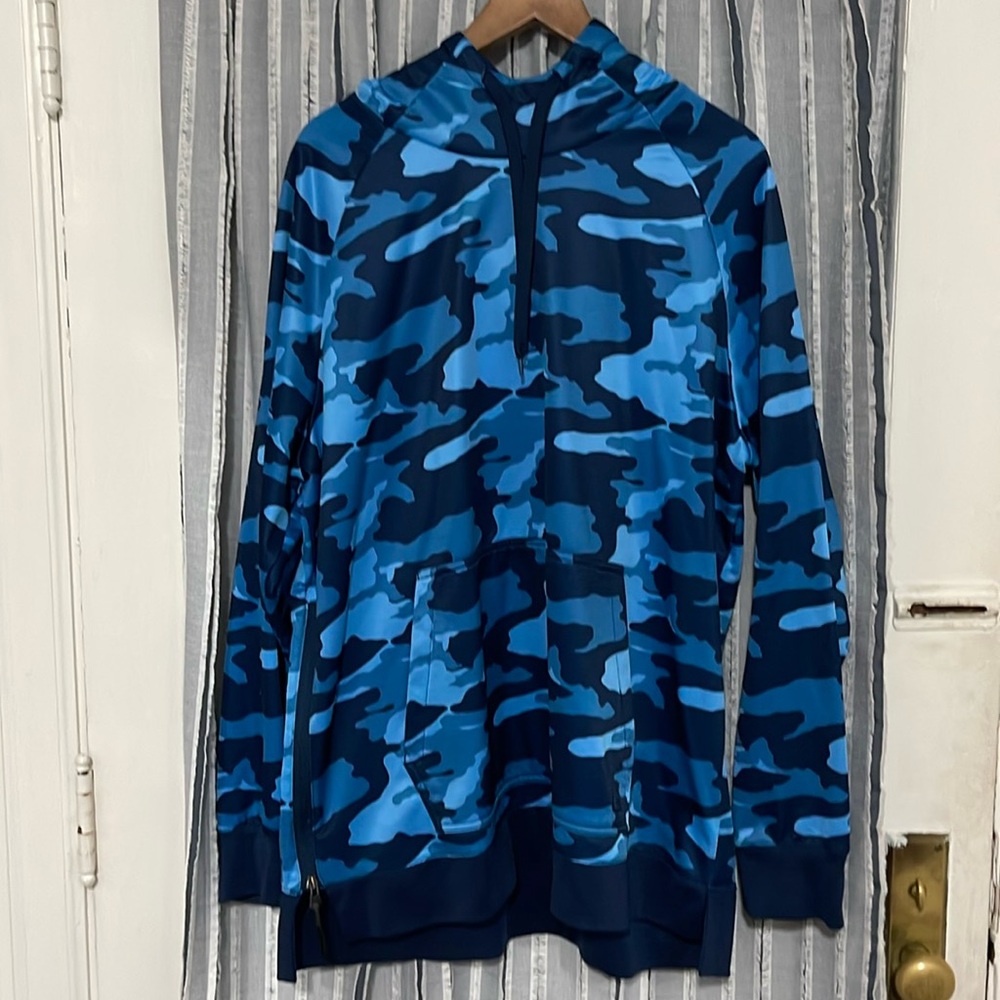 Blue Camo Hoodie